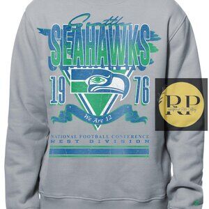 seattle seahawks Sweatshirt shirt retro tee 1976 grey